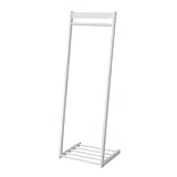 L字ハンガーラックW500　ZFC-0013 (ZFC-0013-WH　ホワイト)