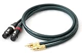 FURUTECH フルテック FA-13S α-導体単線 2本ペア XLRメス - RCA 変換ケーブル (2m)