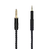 luxferre 4.4mm HD598 HD599 HD558 HD595 HD569 HD579 HD518 交換 ヘッドホンケーブル バランス ケーブル リケーブル 単結晶銅 4.4mmバランス標準プラグ アップグレード ケーブル ヘッドホン 延長 コード 4.4 mm 2.5 mm 変換 NW-WM1A NW-WM1Z NW-ZX300 TA-ZH1ES PHA-2A 等に対応 4.4mm バランス ケーブル　1.2m (ブラック)
