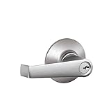Schlage F80CSSK V ELA 626 Elan Light Commercial Keyed Storeroom Lever, Satin Chrome [並行輸入品]
