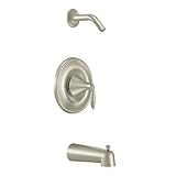 Moen T2133NHBN Eva Posi-Temp Tub and Shower Trim Kit without Valve, Brushed Nickel [並行輸入品]