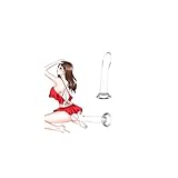 ディルド 初心者向け透明シリコンアナルプラグ（吸盤付き）｜細身設計で痛みゼロ｜アナル開発・アナルビーズ入門｜男女兼用ディルド｜SMプレイ対応｜ソフト素材｜オナニー補助｜強力吸着安定設計｜アダルトグッズ (透明)