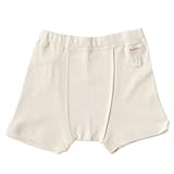 オーガニックコットン　キッズトランクスS(100-110):かゆくないように縫い代を表にだしています