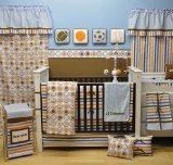 バンパーなし設定BacatiのModスポーツ10ピースベビーベッド