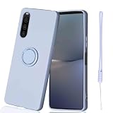 【Aqier】互換性 SONY Xperia 10 IV/SO-52C/SOG07/A202SO 用 ソフト スマホケース（ピンク） エクスペリア10iv リングケース 極薄 TPU 耐衝撃 スタンド機能 360°回転 車載ホルダー 携帯カバー ソニーxperia10 4 Pink