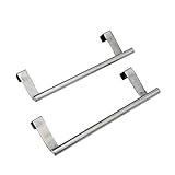 Evelots Set Of 2 Over Theキャビネット9.5インチタオルバー、つや消しステンレススチール