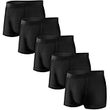 [fun.] ボクサーパンツ メンズ 5枚セット エアクティブシリーズ 抗菌 防臭 清潔 ストレッチ ブラック 2L