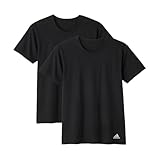 [アディダス] インナートップス クルーネックＴシャツ ２枚組 メンズ ブラック LL
