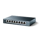 TP - LINK tl-sg108 8ポート10 / 100 / 1000mbpsギガビットスチールデスクトップCasedスイッチ, IEEE 802.1 P QoS、最大72 %電源Saving – 8ポート – 10 / 100 / 1000base - T – デスクトップ
