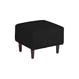 ミニソファー 1人掛け キッズソファ オットマン スツール 布張り chateau ot ブラック