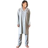 greenleafbaby マタニティ パジャマ 授乳服 ロング丈 ルームウェア 授乳口 ウエスト調整付き (グレー, Ｍ)