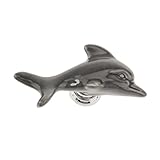 Dovewill 全7色　　取っ手　 取手　キャビネット / 食器棚 / 引き出し / ワードローブ　　ドア　　プル　ハンドル　ノブ　　イルカ型　　装飾　 - グレー