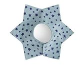 K+Mee よだれかけ ベビー 子供 スタイ キッズ ビブ エプロン スター ストライプ 柄 防水 360度 回転 お食事エプロン 食べこぼし 防止 プレゼント 出産祝い 保育園用 便利 1枚 （ライ