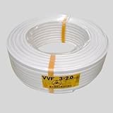 富士電線 ★切売販売★ カラーVVFケーブル 2.0mm×2心 1m単位切り売り (白) VVF2.0×2Cシロ