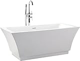自立Bathtub Modern Spa Pedestal Tub : Pergamon by HelixBath 67" HB-BT-PERGAMON-67-RO 1