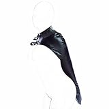 Emoi アームバインダー 手枷 拘束グッズ 女性 アダルトグッズ 背中手枷 両腕拘束 後背位 ボンデージ 拘束衣 手袋 smグッズ 男性用 上着 監禁プレイ smプレイ用 自縛用 PU生地 コスプレ コスチューム 奴隷調教同梱道具 black men L