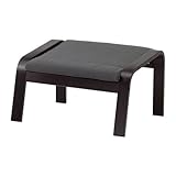 【IKEA/イケア】POÄNG フットスツール, ブラックブラウン, フィーンスタ グレー