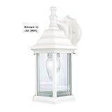 Sunset Lighting F7841-62 Outdoor Wall Sconce with Clear Beveled Glass, Rubbed Bronze Finish [並行輸入品]