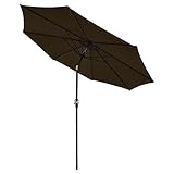 ReaseJoy ガーデンパラソル 270cm 傾く 開閉ハンドル付き ガーデン パラソル チルト機能 ガーデンファニチャー 庭 テラス アウトドア ビーチ キャンプ お店 軒先 カフェ 日傘 日よけ