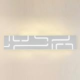 Creative Modern Design Bathroom Living Room Bedroom Corridor Lighting Metal Wall Lamp IP44 Wall Lighting Decoration Lighting Fine Carving Pattern (Color : White) (Yellow)