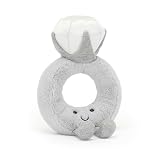 Jellycat Amuseables ダイヤモンドリングぬいぐるみ 8インチ - 結婚指輪ぬいぐるみ - 婚約やウェディングギフト