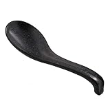 テーブルウェアイースト 大きめひっかけレンゲ 黒マット sn-00503