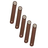 B Blesiya 5本　引き出し　キャビネット　レザー　ハンドル　プルノブ　スーツケースハンドル　頑丈　　