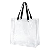 [ヒビコレクション] 透明バッグ ビニールバッグ クリアバッグ W40×D15×H40cm トートバッグ 透明 推し活 バック トートバック レディース 透明バック クリアバック 防水