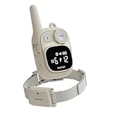 無駄吠え防止首輪 吠え防止グッズ リモコン しつけ首輪 振動 電気とビープ音3種類 充電式 小型犬 中型犬 大型犬用 むだぼえ防止 犬訓練 トレーニング用 近所迷惑防止 (ベージュ) (ベ-ジュ)