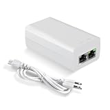 ギガビット PoE+ インジェクタ 30W IEEE802.3at/af 準拠、最大 328 フィートの距離で PoE(15.4W) または PoE+(30W) パワー オーバー イーサネットを供給、カメラ/アクセス ポイント/IP 電話用 PoE インジェクタ アダプタ、EN30GT