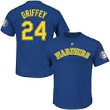 Ken Griffey Jr。Seattle Mariners # 24 MLBメンズBig & Tallの殿堂Cooperstown Player Tシャツ( 2 x T )