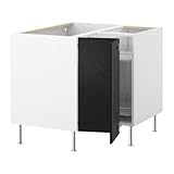 IKEA(イケア) FAKTUM ネクスス ブラウンブラック 59862412 コーナーベースキャビネット、ネクスス ブラウンブラック