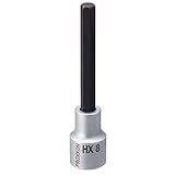 プロクソン(PROXXON) ヘックスビットソケット 1/2" ロング(100mm) 8mm No.83485