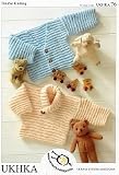 UKHKA 76 Double Knit Cardigans and Sweaters Size 12-24 Chest Baby Knitting Pattern by UKHKA