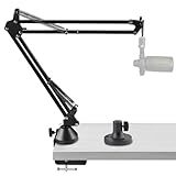Geekria for Creators マイクアーム ファイファイン Fifine K669、 K670、 K670B、 K658、 K678、 AmpliGame A6T、 A8に対応、マイクブームアームマウントアダプター、サスペンションスタンド、マイクシザーアーム、デスクマウントホルダー