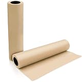 SOYANGNEK クラフト紙 ロール ブラウン 300mm×30m 梱包紙 緩衝材 クラフトペーパー ギフト包装 DIY 工作 ハンドメイド 花束 絵画 耐水性 厚手 巻クラフト紙 ロール紙