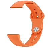 Issinlky 18mm ソフトシリコンバンド Garmin Venu 2S/3S/Vivomove 3S/Vivoactive 4S/Forerunner 255s/265s 対応、Huawei Watch GT5 41mm/GT4 41mm 用スポーツストラップ