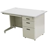 スチールデスク オフィスデスク 片袖 引出し付き 事務机 システムデスク ワークデスク W120×D70×H70 W1200×D700×H700 グレー 270