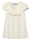 (ラボーグ) La Vogue 子供服 キッズ 女の子 Tシャツ 半袖 女児 ガールズ トップス 夏 赤ちゃん 可愛い カットソー 通園 ルームウエア カジュアル ホワイト 130