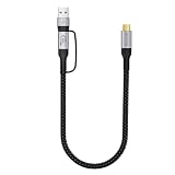 usb c ケーブル 1m 2 本セット 2in1多機能 usb a to c変換対応 type-c USB3.2 Gen2X2 20Gbps高速データ転送 4K@60Hz映像出力 100W(5A)PD急速充電 Thunderbolt3/4対応 編組仕様