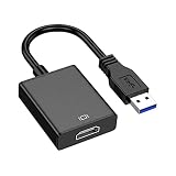 ZEKE 2025 モニター増設用 ディスプレイアダプター USB 3.0→HDMI 変換アダプター 1080P対応 Windows XP/7/8/8.1/10/11 対応