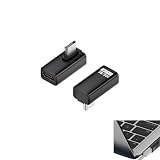 YFFSFDC USB4 2.0 Type C 変換アダプター L字 タイプc usb-c 変換アダプタ オス メス 2個セット 左右 90° ミドルベント USB4 2.0延長アダプタ 80Gbps高速転送 PD 240W/48V急速充電 8K@60Hz映像出力 スリムデザイン Thunderbolt 5/4/3、Mac Book ProなどのType Cデバイスに対応