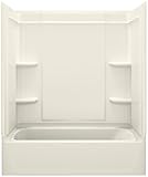 スターリング71320110 – 96 Ensemble Medley series-7132 60-inch X 81 cm x 75-inchバス/シャワー左側with Drain、ビスケット