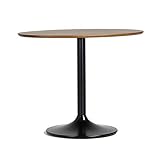 arne カフェテーブル 丸型 楕円形 突板 木製 ダイニングテーブル 食卓机 2人 UT-900D ウォールナット