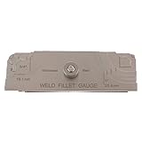 P Prettyia 溶接検査ゲージ カム式　溶接面ジョイント フィレット 測定ルーラー ステンレス製 - MG-11