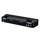 ATEN CS1924A 4ポート USB 3.0 8K DisplayPort KVMスイッチ、1モニター、キーボード、マウス、8K@60Hz、4K@120Hz、ホットキー、プッシュボタン、リモートポートまたはRS-232スイッチング、ケーブル付属