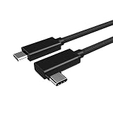 USB Type C ケーブル L 型 0.5m LpoieJun【20Gbps転送 /100W急速充電/ 4K@60Hz映像出力 】USB C 3.2 Gen2x2標準、E-Marker搭載、高耐久性ナイロン編み USB 3.2/3.1など下位互換あり スマートフォン/タブレット/ゲーム機のタイプｃ機種に対応