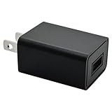 ラスタバナナ AC充電器 USB Type-A 1A 汎用 充電器 コンパクト スマホ スマートフォン ブラック RACA1A03BK