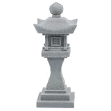 FOMIYES 模造石灯籠 サンドテーブルパビリオンモデル 禅庭塔 ミニ塔の置物 ミニチュア塔の置物 水族館パビリオン模型 日本の石灯籠 和風の塔 水槽塔 ミニタワー像 ミニチュア提灯 妖精の庭の