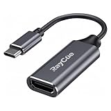 USB C HDMI 変換アダプター RayCue タイプ C HDMI 変換ケーブル 4K タイプ C HDMI 変換コネクター Thunderbolt 3/4 デバイス MacBook Pro/Air, iPad Pro/Air, Samsung Galaxy S9/S8, Surface Book 2, XPS, Pixelbook などタイプCデバイス対応 グレー